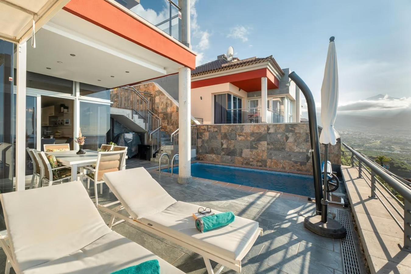 Villa Golden Horizon Con Piscina Privada Climatizada Santa Ursula  Bagian luar foto