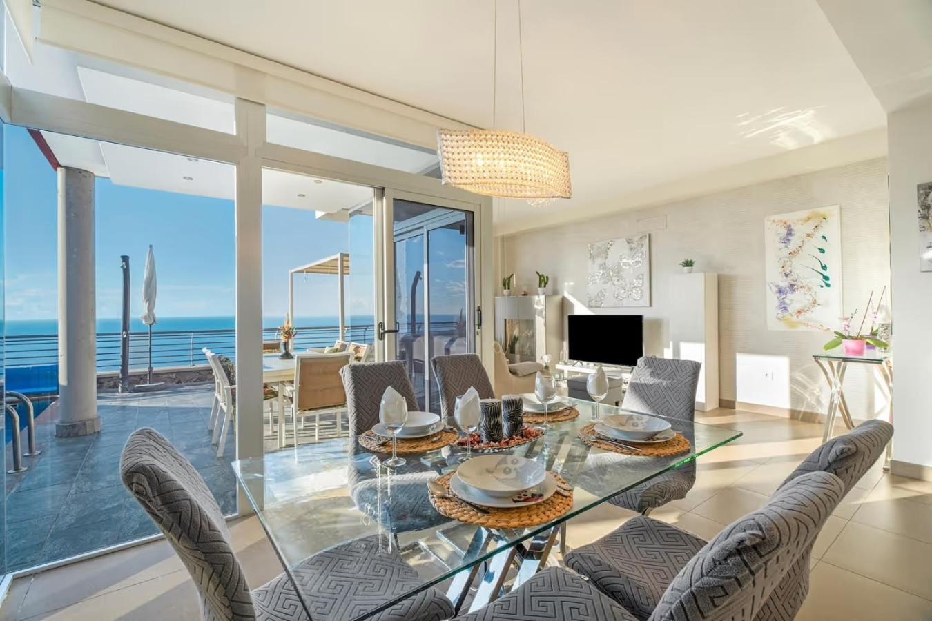 Villa Golden Horizon Con Piscina Privada Climatizada Santa Ursula  Bagian luar foto